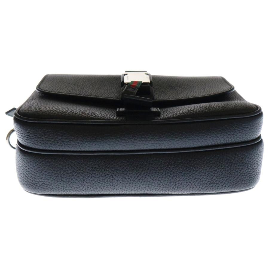 ☆開店セール☆ 新品未使用 グッチ レザー×シェリー キーリング ブラック ☆開店セール☆ 新品未使用 グッチ レザー×シェリー キーリング