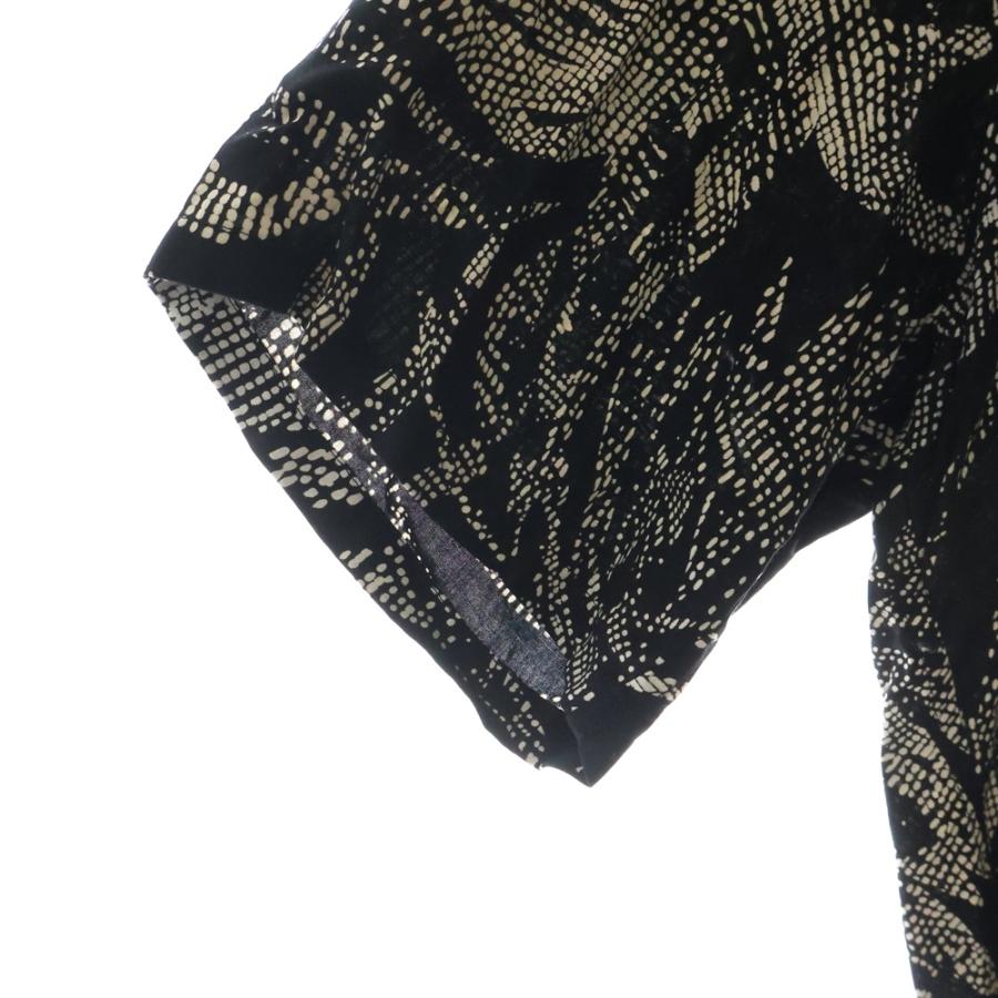 SAINT LAURENT PARIS サンローランパリ 21SS アロハシャツ ブラック