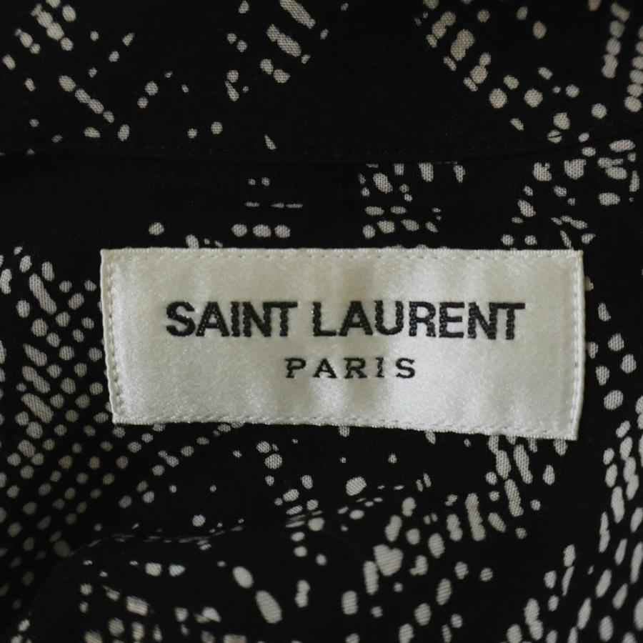 SAINT LAURENT PARIS サンローランパリ 21SS アロハシャツ ブラック