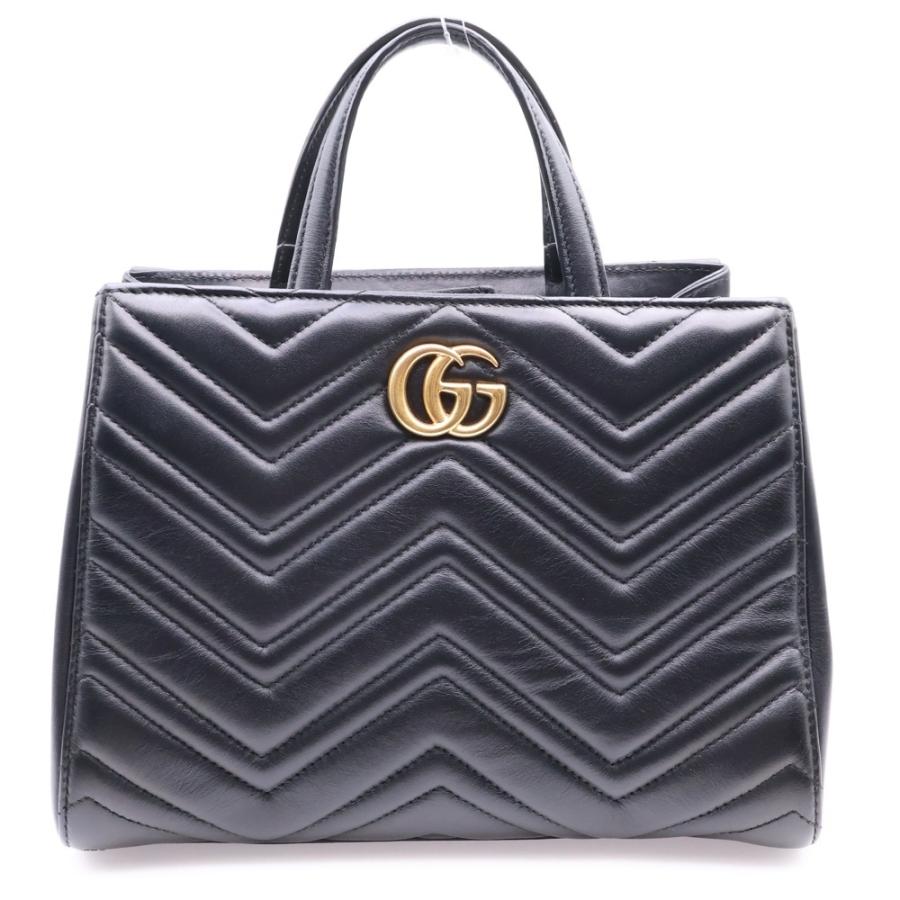 GUCCI（グッチ） GGマーモント キルティング 2WAYバッグ ハンドバッグ