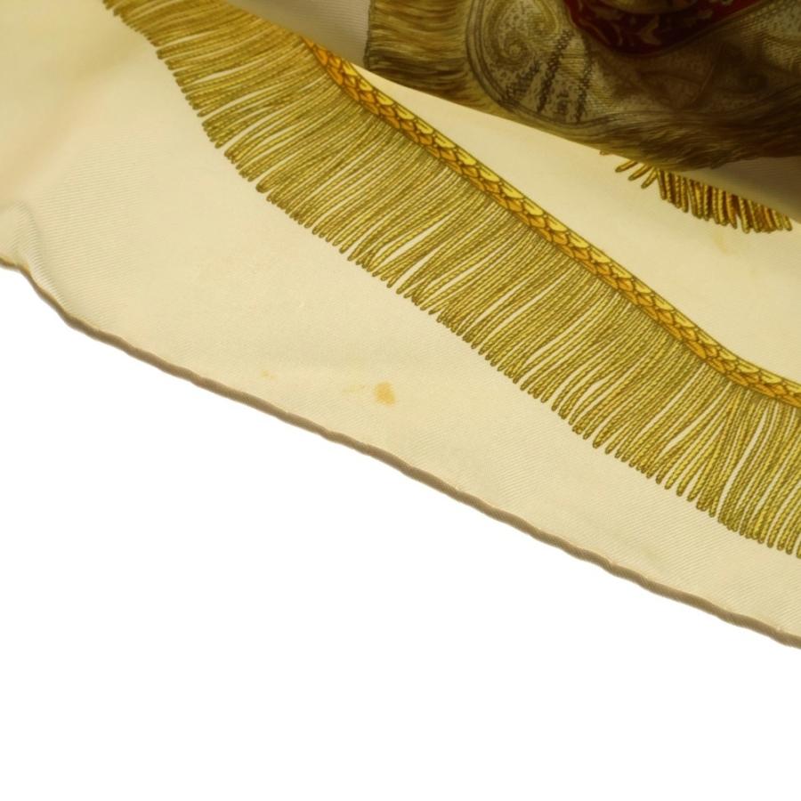 HERMES（エルメス） カレ90 シルク サーベル飾り袋 イエロー マルチ