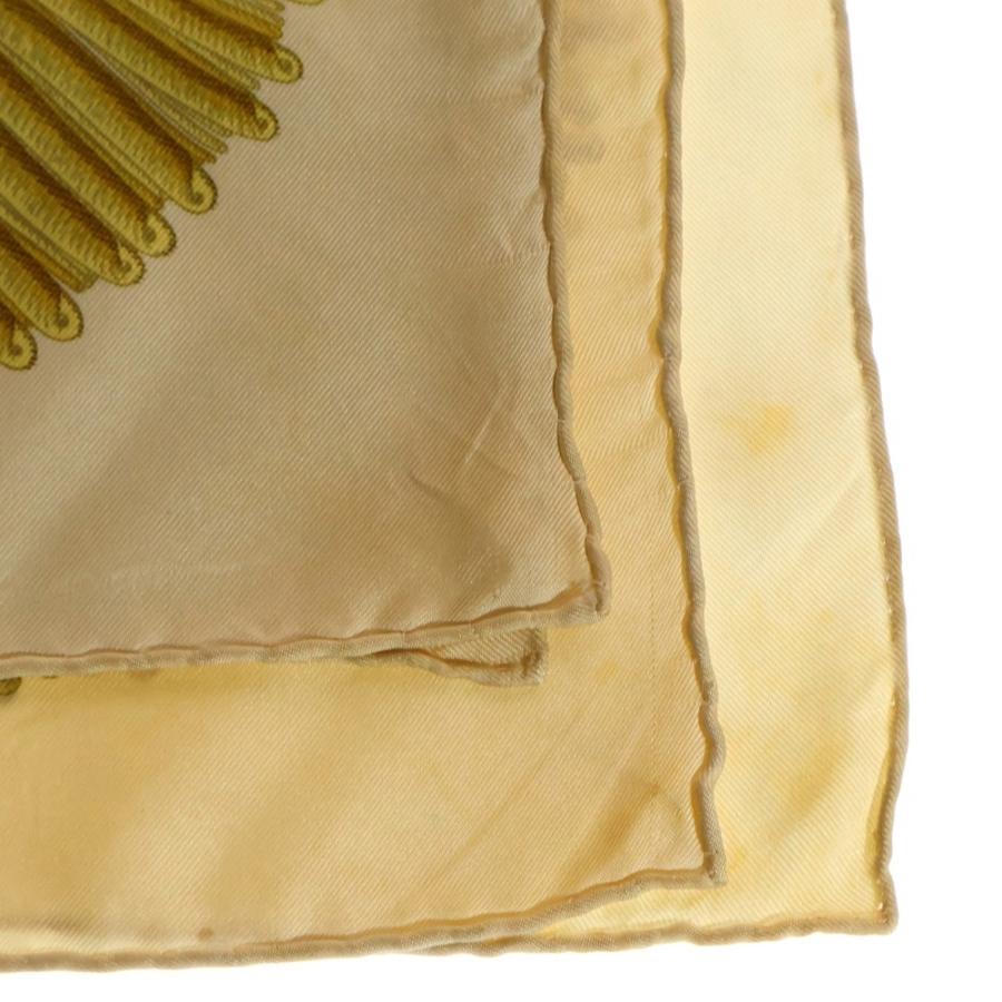 HERMES（エルメス） カレ90 シルク サーベル飾り袋 イエロー マルチ