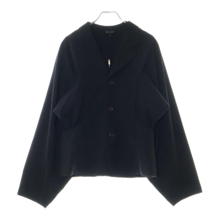 コムデギャルソン　ウール　ジャケット　リボン　ストライプ　変形 コムデギャルソンオムプリュスCOMME des GARCONS HOMME PLUS ウール