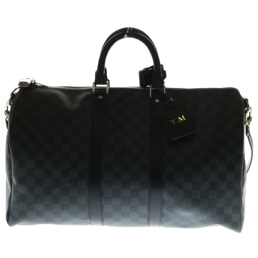【美品】ルイヴィトン　ダミエ　ビジネスバッグ　トート　ショルダー　レザー　黒　白 アントン（LOUIS VUITTON） LOUIS VUITTON ルイヴィトン ダミエ グラ