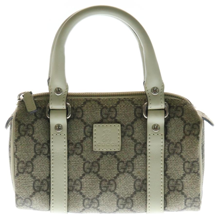 GUCCI グッチ GGスプリーム テディベア ミニボストンバッグ ミニバッグ 