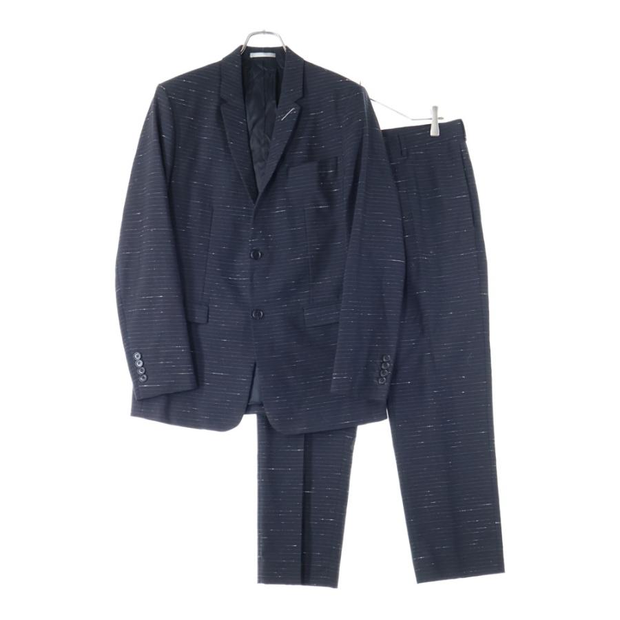 Dior HOMME ディオールオム セットアップスーツ ボーダー総柄 ネップ