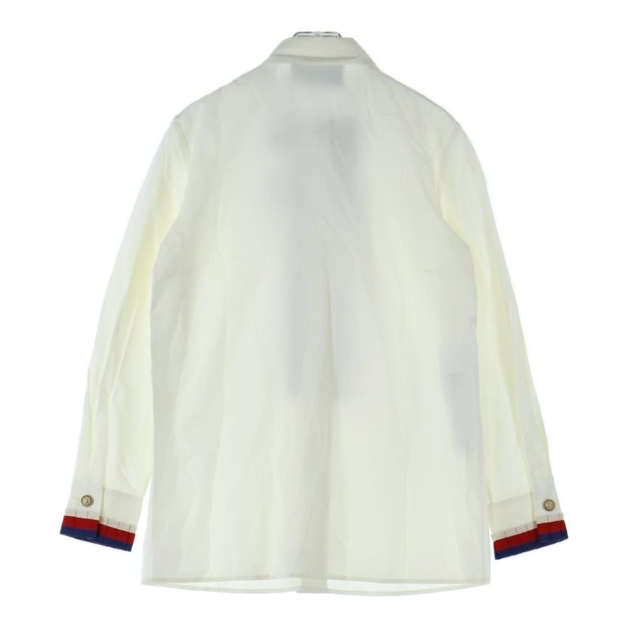 GUCCI（グッチ） ビジュー装飾 ウェブストライプリボン フリル GG 
