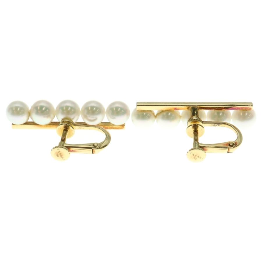 TASAKI（タサキ） バランス プラス パール付イヤリング K18YG イエロー