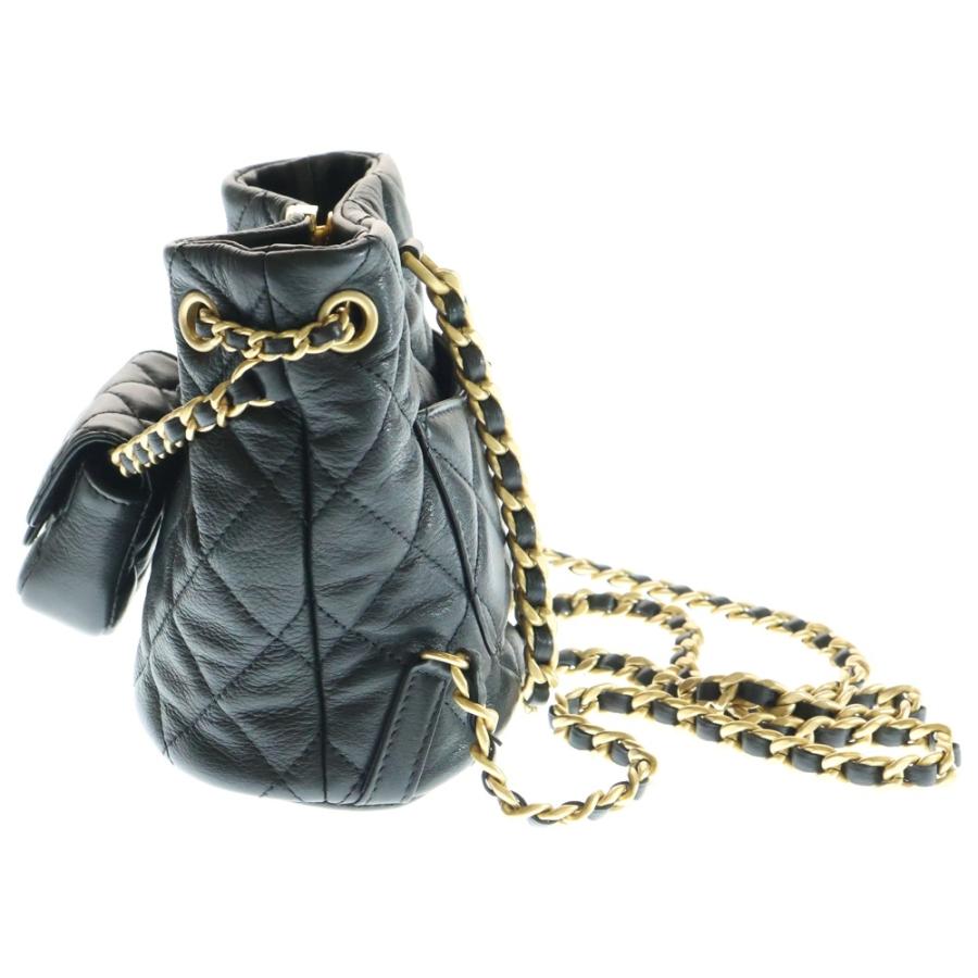 美品☆シャネル リュック マトラッセ ココマーク ラムスキン ヴィンテージ 黒 CHANEL シャネル ヴィンテージ リュック マトラッセ ココロック