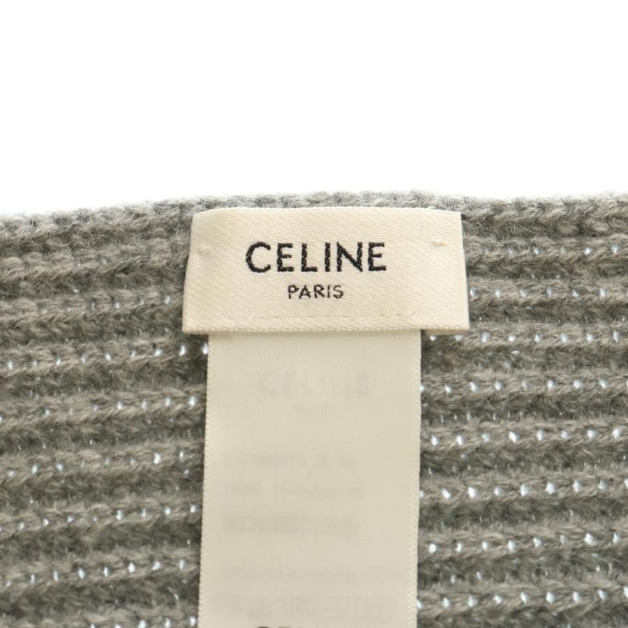 CELINE（セリーヌ） トリオンフ マフラー ストール グレー カシミヤ