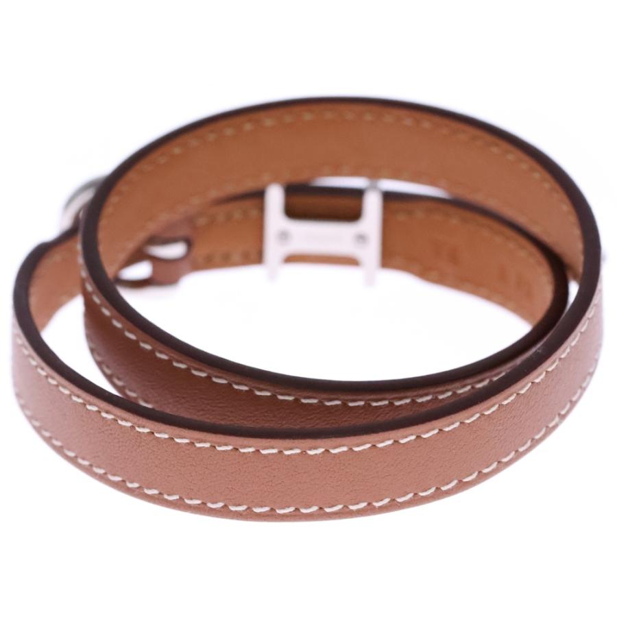 HERMES（エルメス） トレンチブレスレット ゴールド シルバー金具 B 