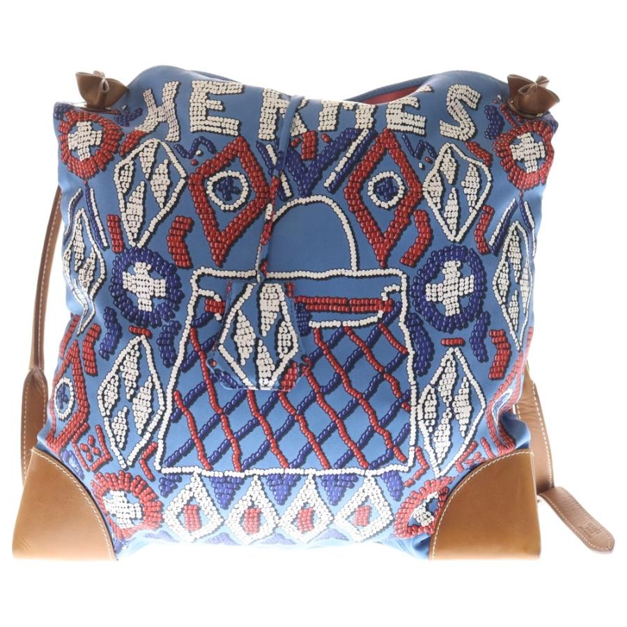 HERMES（エルメス） シルキーシティPM シルク レザー ショルダーバッグ