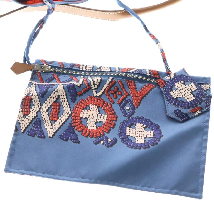 エルメス シルキーシティ PM ネイビー HERMES エルメス シルキーシティ ショルダーバッグ シルク レディース