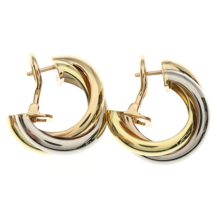 Cartier（カルティエ） トリニティ フープ ピアス ゴールド Au750 K18