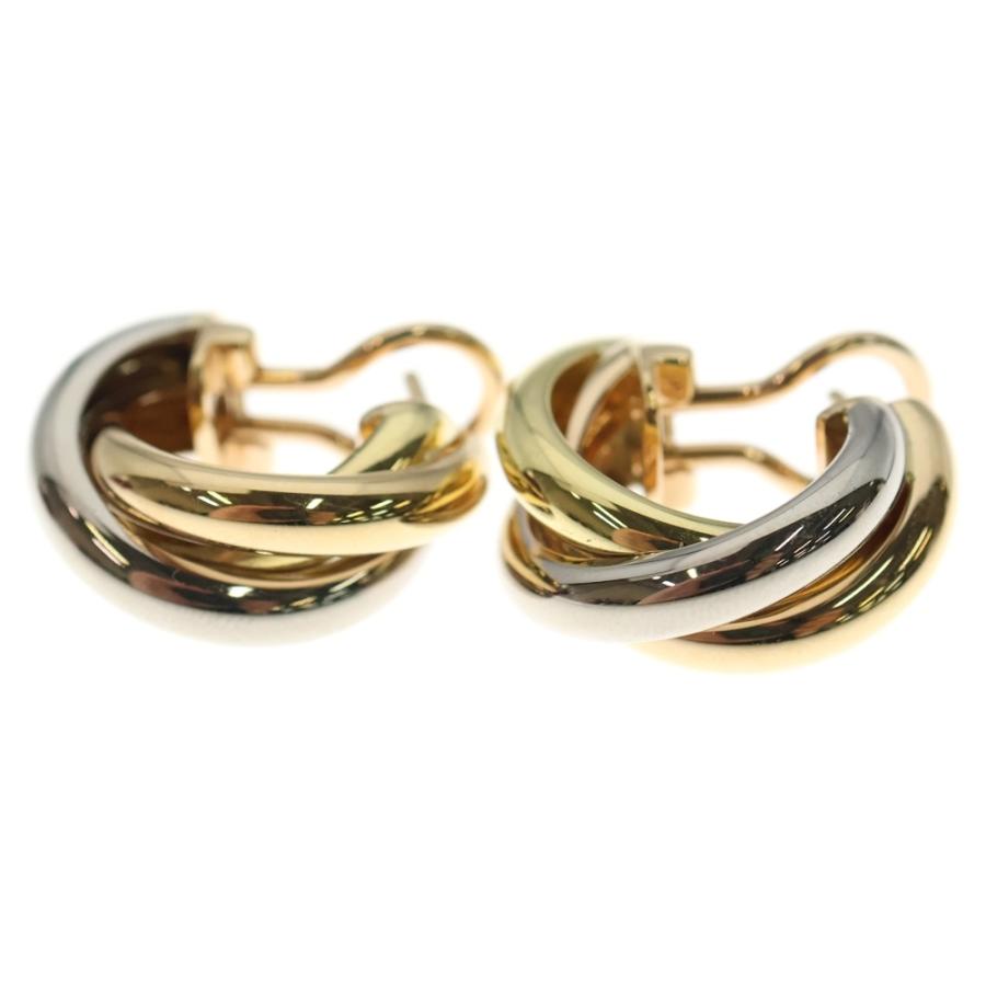 Cartier（カルティエ） トリニティ フープ ピアス ゴールド Au750 K18