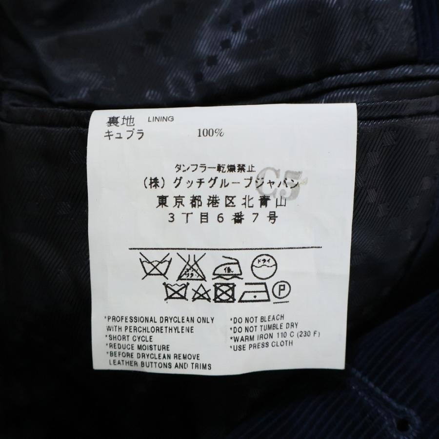 GUCCI（グッチ） コーデュロイ 2B テーラードジャケット ネイビー