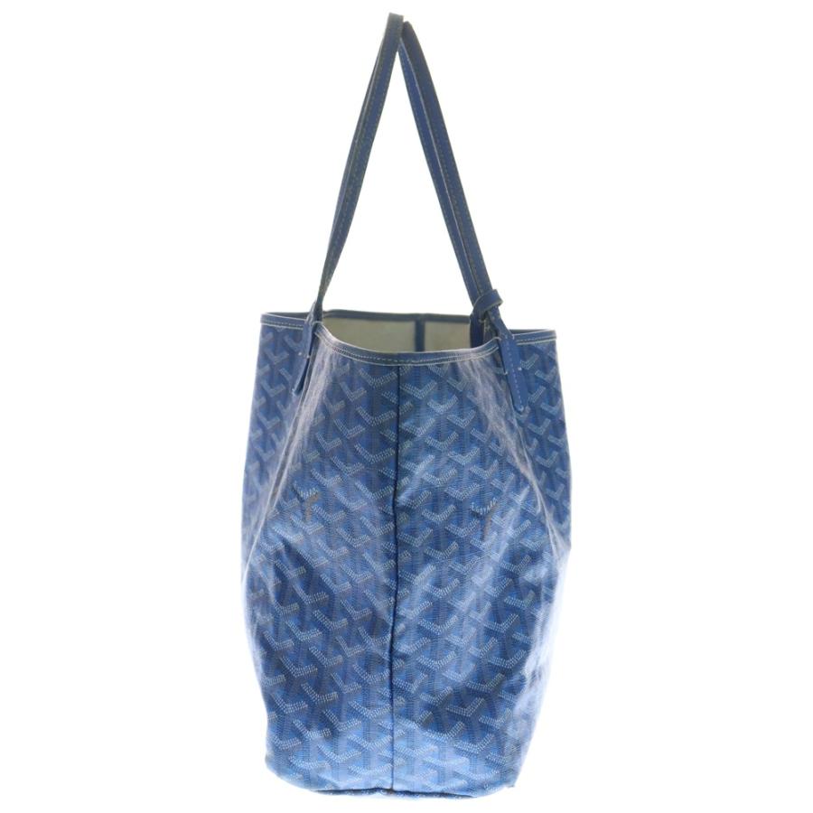 GOYARD（ゴヤール） サンルイPM ポーチ付PVCレザートートバッグ ブルー
