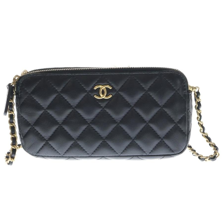 CHANEL（シャネル） マトラッセ ココマーク ラムスキン レザー