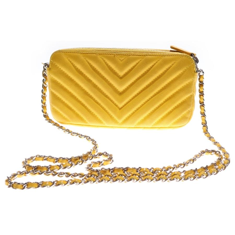 CHANEL（シャネル） Vステッチ ココマーク チェーンウォレット