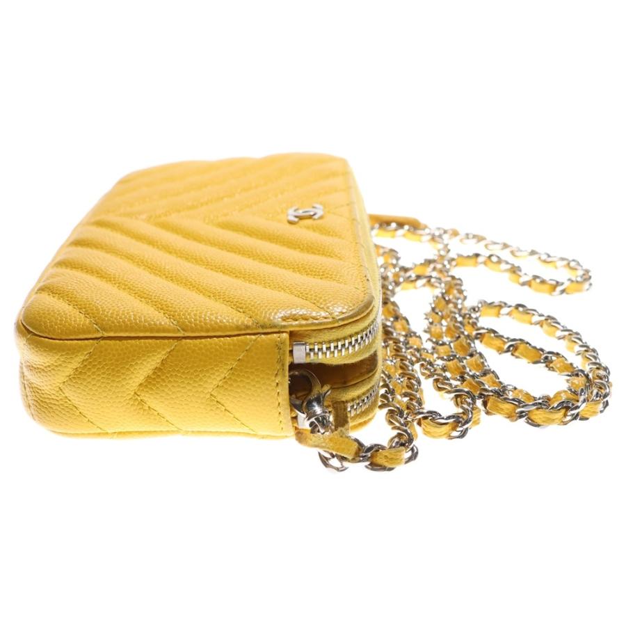 CHANEL（シャネル） Vステッチ ココマーク チェーンウォレット
