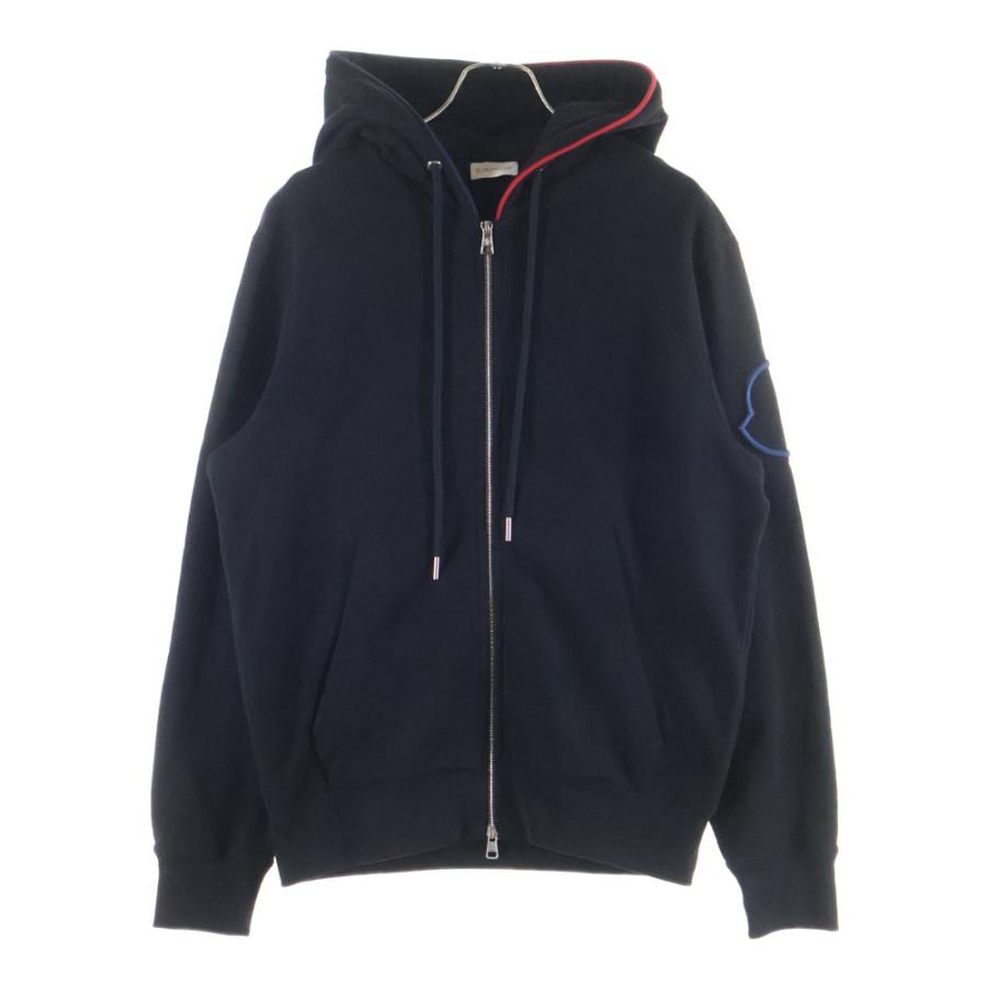 MONCLER（モンクレール） FELPA CON CAPPUCCIO ロゴ刺繍ジップアップ