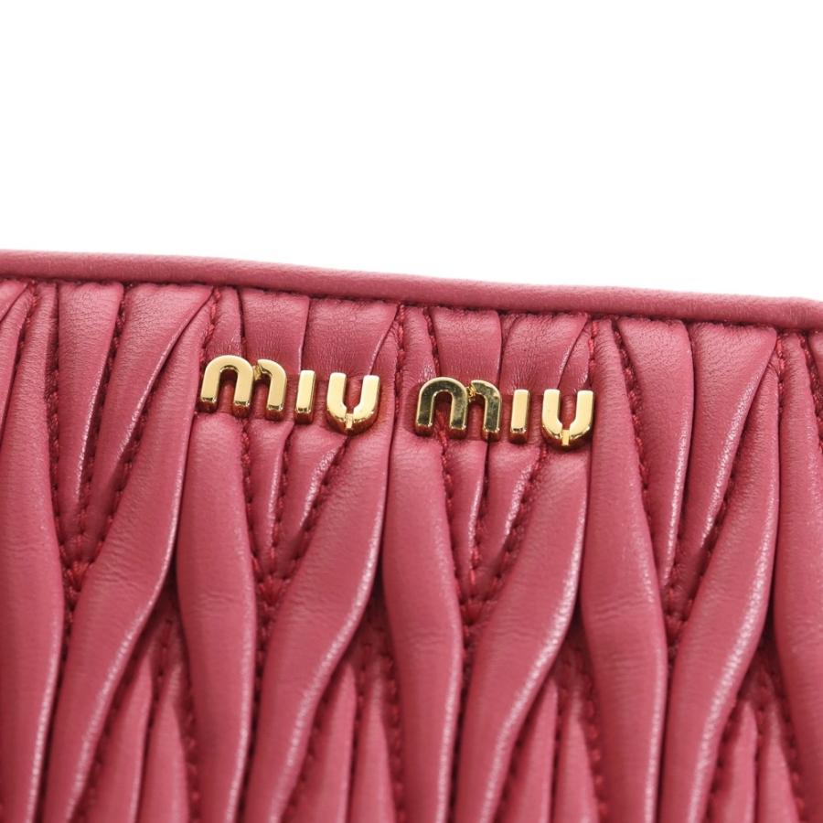 ミュウミュウ　ピンクメタリック　クラッチバッグ miumiu ミュウミュウ マテラッセ セカンドバッグ クラッチバッグ