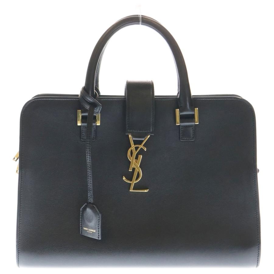 【美品】Saint Laurent 2WAYレザーバッグ 定価304,200円 SAINT LAURENT PARIS サンローランパリ カバス 2WAYハンドバッグ