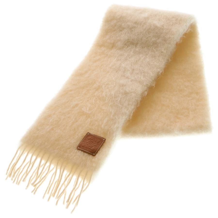 LOEWE（ロエベ） アナグラムロゴ レザーロゴパッチ モヘアニット