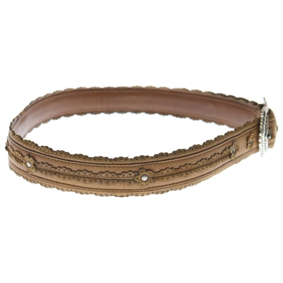 ボッテガヴェネタ BOTTEGA VENETA ベルト レザー ブラウン 袋付き BOTTEGA VENETA（ボッテガ・ヴェネタ） ウエスタンベルト ブラウン
