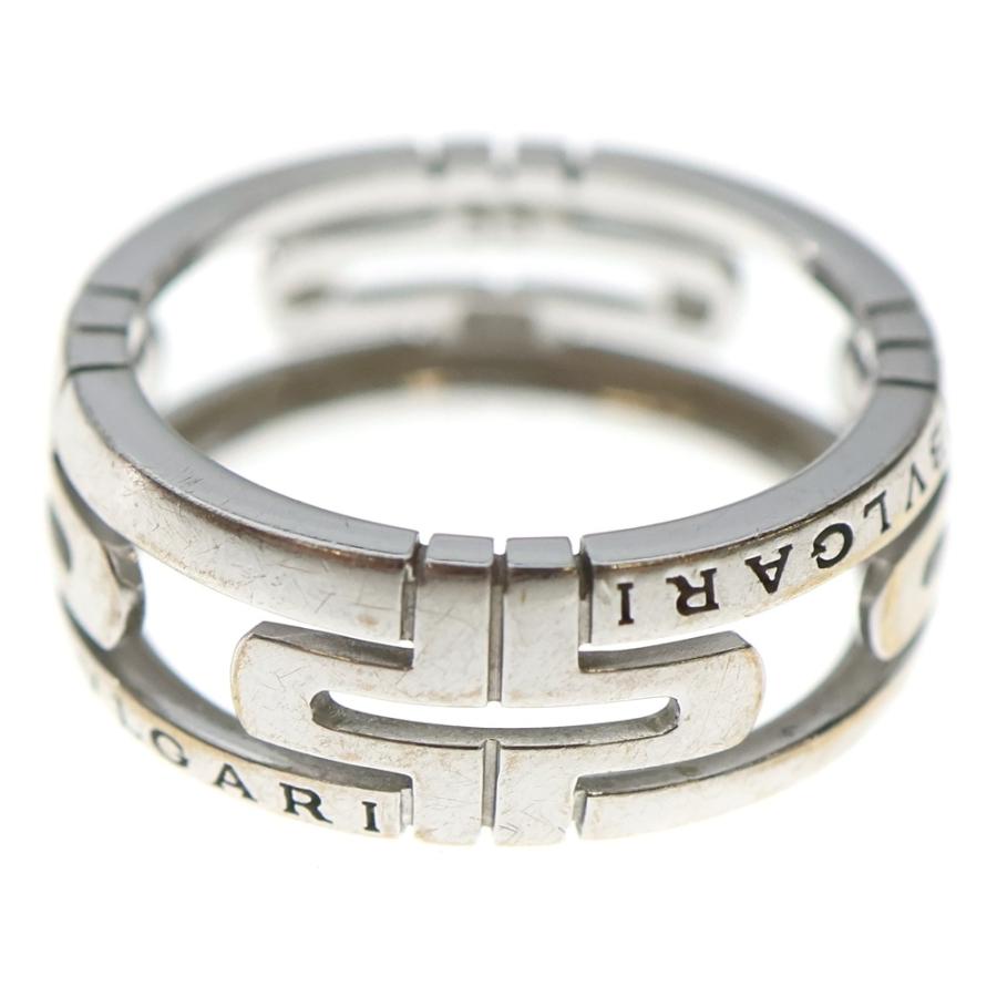 BVLGARI（ブルガリ） オープンパレンテシ リング ホワイトゴールド