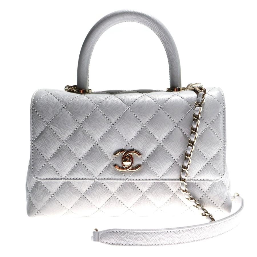 Chanel キルティング レザーハンドバッグ CHANEL（シャネル） ココハンドル24 XS キャビアスキン 2WAY レザー