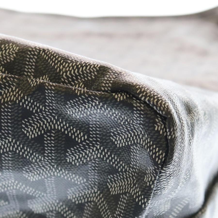 GOYARD ゴヤール ボエムPM ホーボー PVCコーティングキャンバス レザー ワンショルダーバッグ グレー GOYARD（ゴヤール） ボエムPM ホーボー PVCコーティングキャンバス