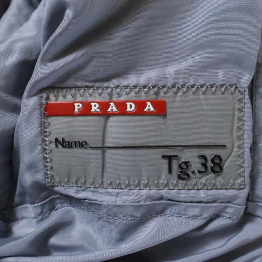 PRADA（プラダ） 09AW ラバーロゴ スタンドカラー ジップアップ ダウン