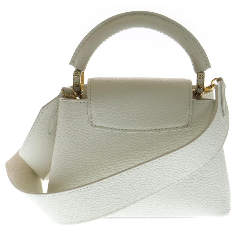 LOUIS VUITTON ルイヴィトン カプシーヌ MINI トリヨン レザー 2WAY ハンド ショルダーバッグ ゴールド金具 ホワイト M24733 LOUIS VUITTON（ルイ・ヴィトン） カプシーヌ MINI トリヨン レザー