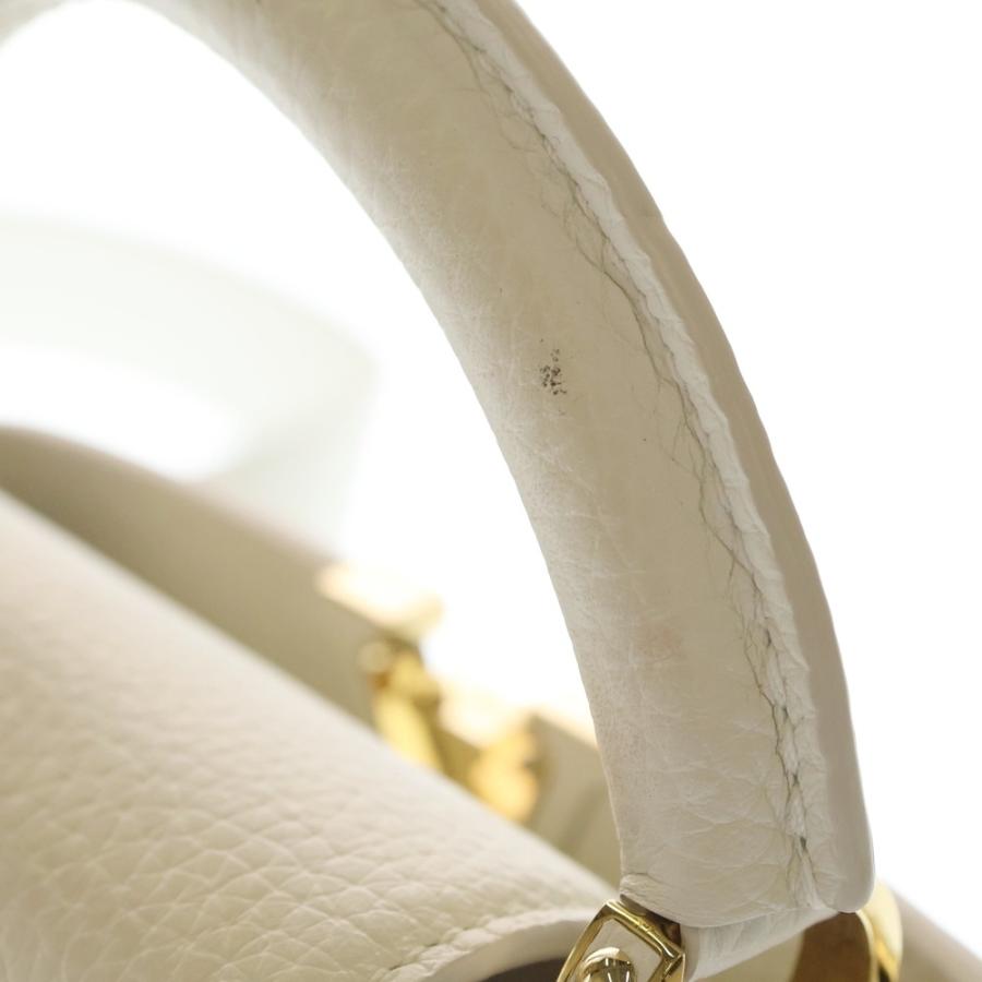LOUIS VUITTON ルイヴィトン カプシーヌ MINI トリヨン レザー 2WAY ハンド ショルダーバッグ ゴールド金具 ホワイト M24733 LOUIS VUITTON（ルイ・ヴィトン） カプシーヌ MINI トリヨン レザー