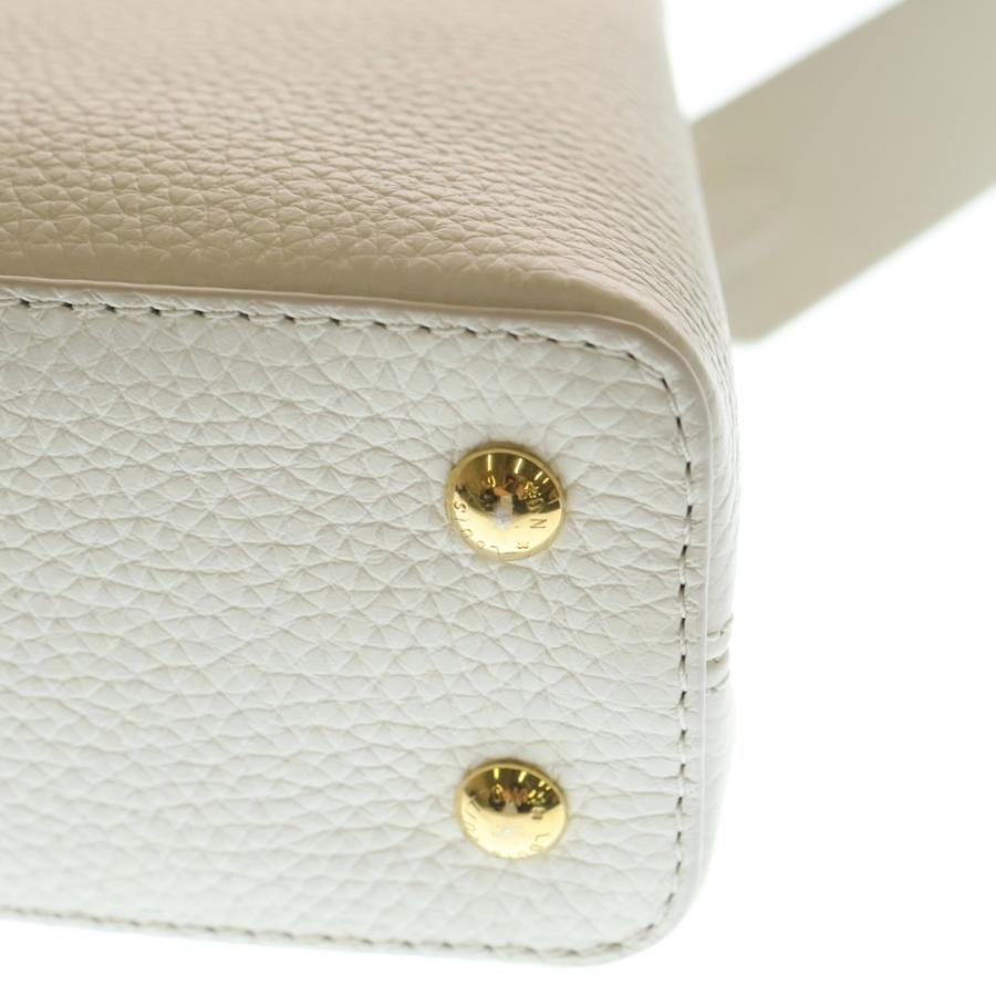 LOUIS VUITTON ルイヴィトン カプシーヌ MINI トリヨン レザー 2WAY ハンド ショルダーバッグ ゴールド金具 ホワイト M24733 LOUIS VUITTON（ルイ・ヴィトン） カプシーヌ MINI トリヨン レザー