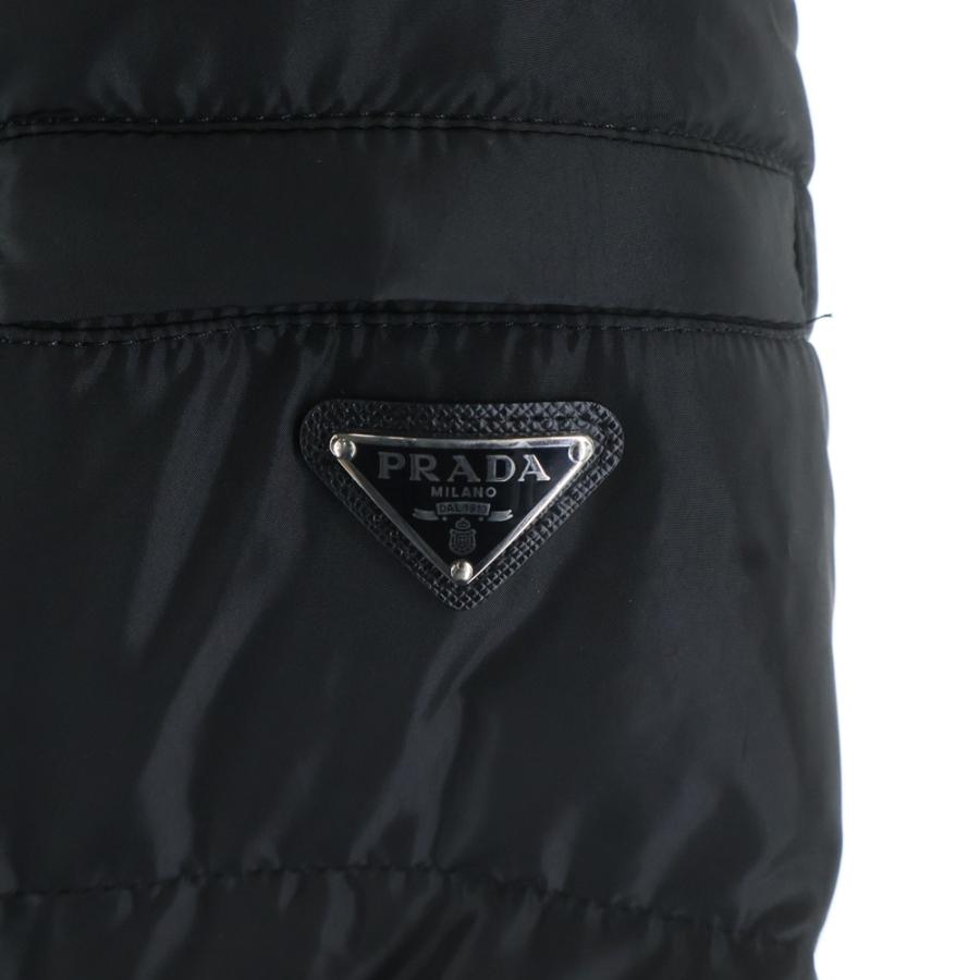 PRADA（プラダ） 24AW トライアングルロゴプレート ファー フーデッド