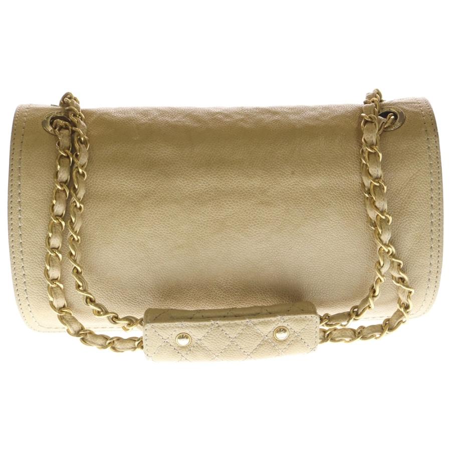 CHANEL シャネル マトラッセ 2.55 SフラップWチェーン ショルダーバッグ ハンドバッグ ベージュ ソフトキャビア ゴールド金具 CHANEL（シャネル） マトラッセ 2.55 SフラップWチェーン ショルダー