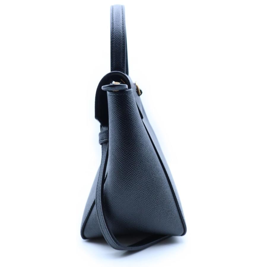 未使用級◆CELINE ベルトバッグ ナノ 2way ショルダーバック ブラック CELINE（セリーヌ） ベルトバッグ ナノ 2WAYバッグ ハンドバッグ