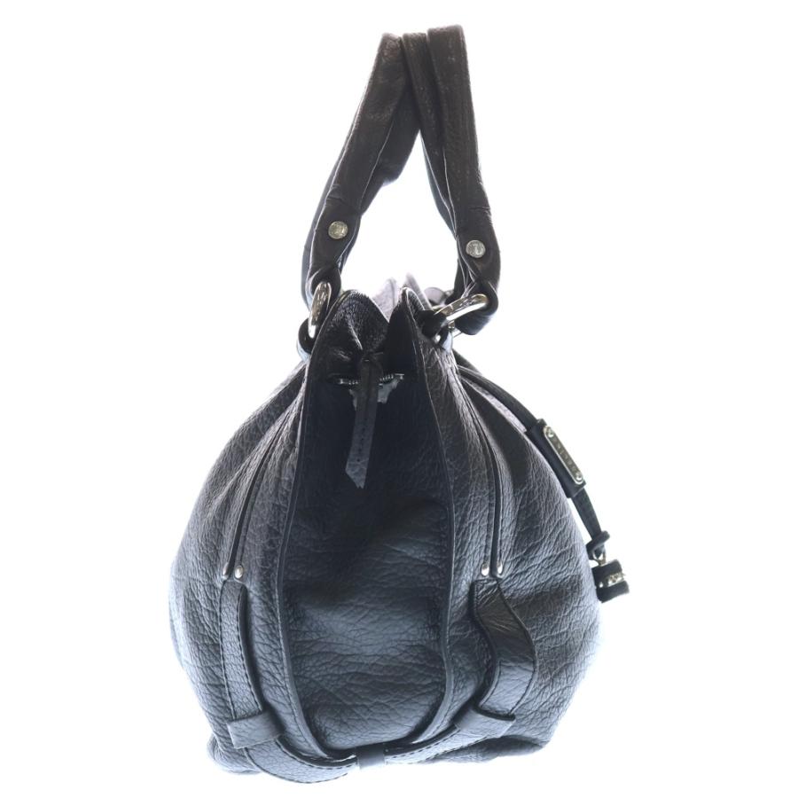 【ヴィンテージ】CELINE ブギーバッグ ハンドバッグ レザー 本革 ブラック CELINE（セリーヌ） ブギーバッグ ハンドバッグ ブラック レザー