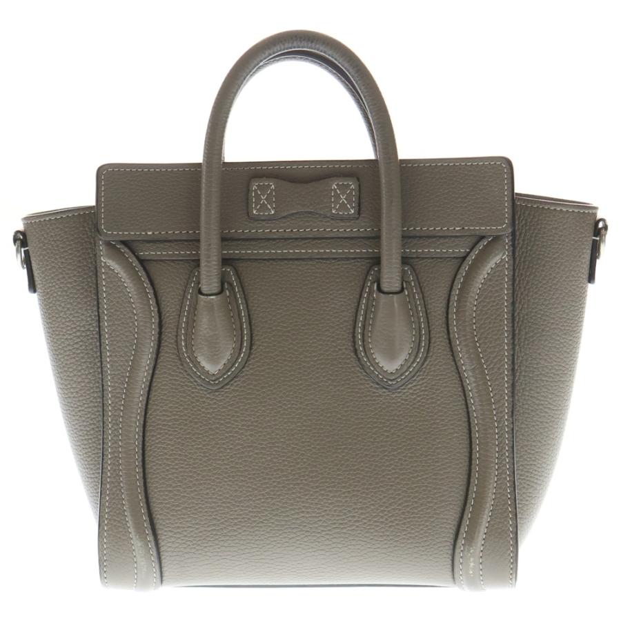 極美品 セリーヌ CELINE ラゲージ ナノ スリ　2way　ハンドバッグ CELINE（セリーヌ） ラゲージナノ スリ レザー 2WAY ハンドバッグ