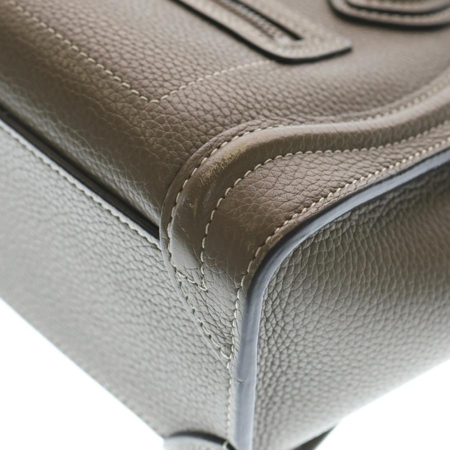CELINE（セリーヌ） ラゲージナノ スリ レザー 2WAY ハンドバッグ