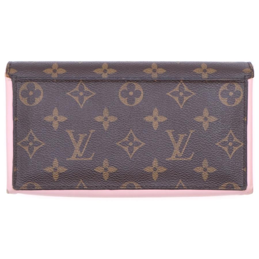 LOUIS VUITTON ルイヴィトン モノグラム ポルトフォイユ フロール ロングウォレット 長財布 カードケース ブラウン×ピンク M64586 ゴールド金具 LOUIS VUITTON（ルイ・ヴィトン） モノグラム ポルトフォイユ フロール