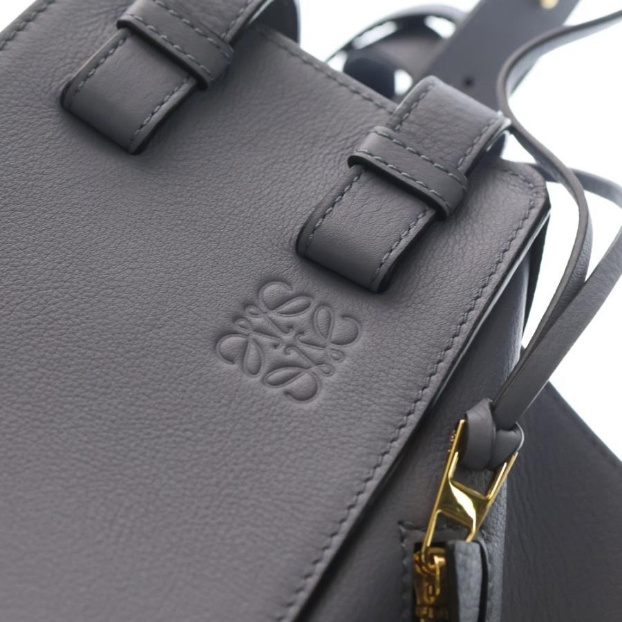 LOEWE ロエベ ハンモック 2WAYバッグ ハンドバッグ ショルダーバッグ スモール スモーキーブルー レザー シルバー金具