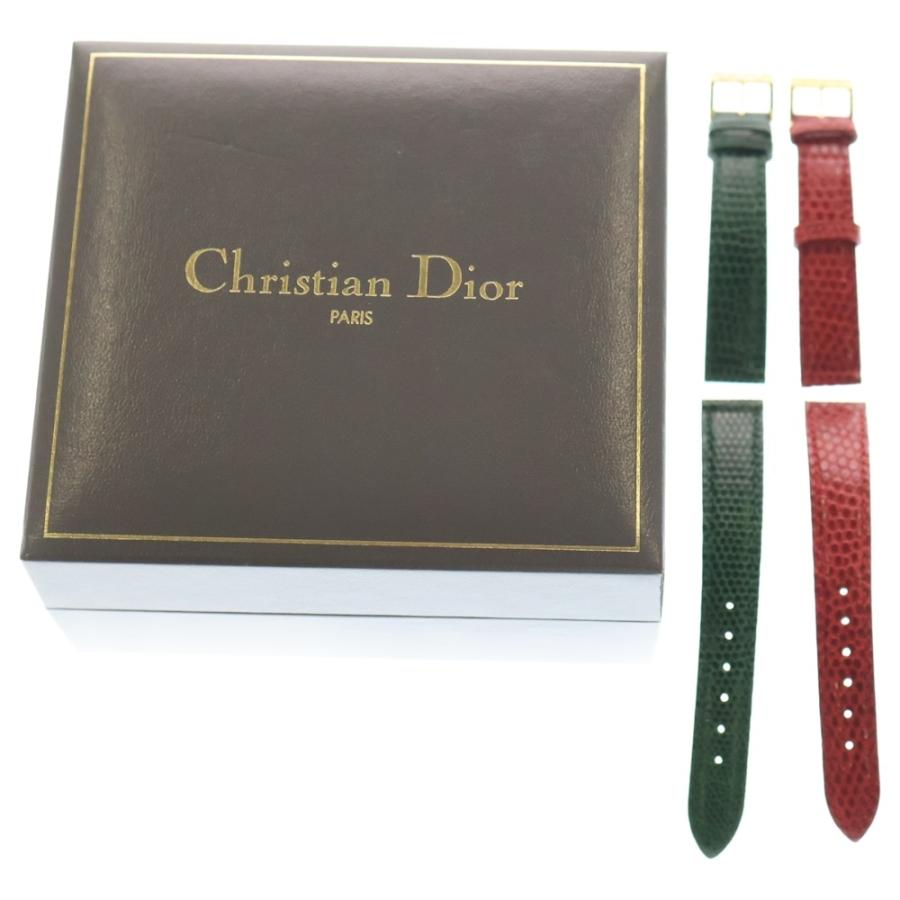 新品電池✨　ディオール　ラ　パリジェンヌ　レディース　時計　純正ベルト　ブラック Christian Dior】クリスチャンディオール『ラ パリジェンヌ』D60-159