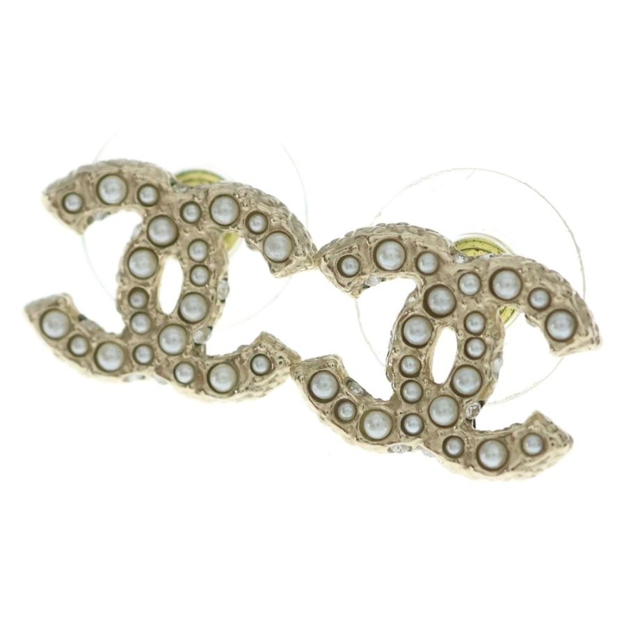 CHANEL（シャネル） ココマーク フェイクパール ピアス ゴールド GP