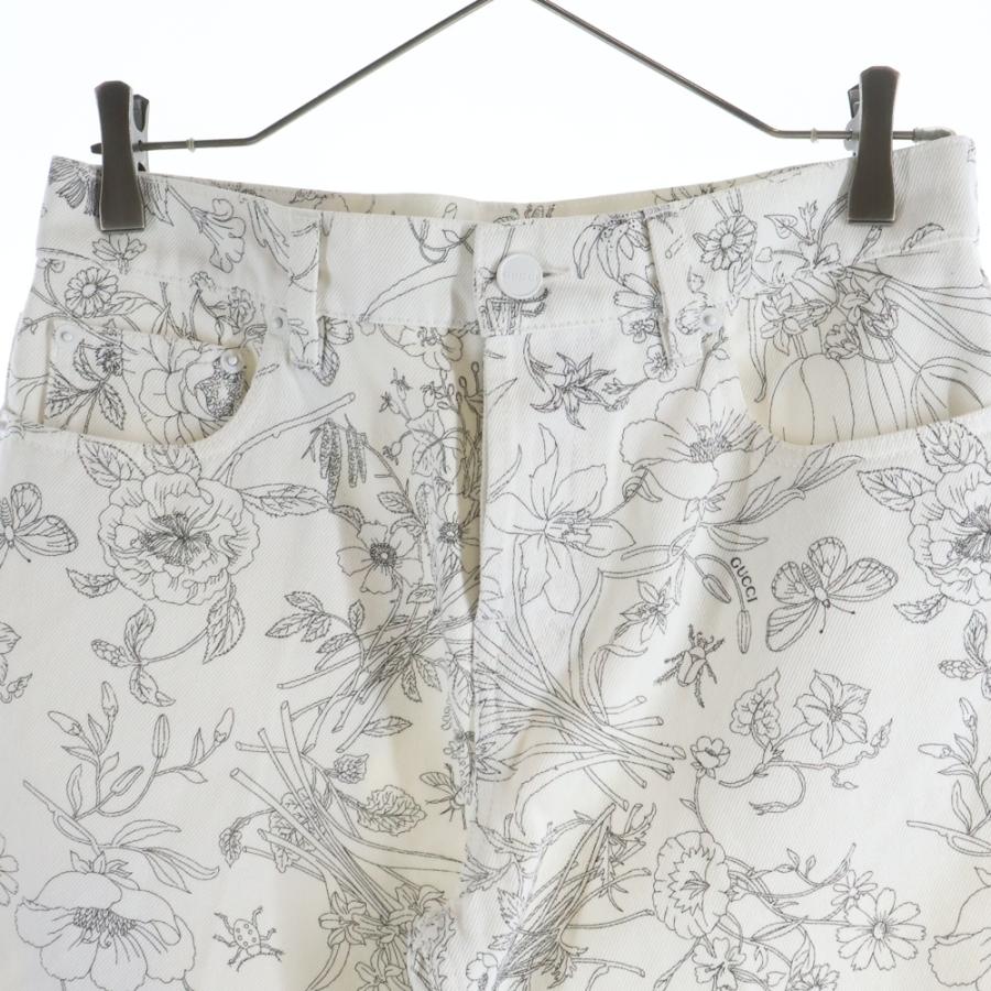 GUCCI（グッチ） フローラプリント パンツ ホワイト 812233 XDDC7 