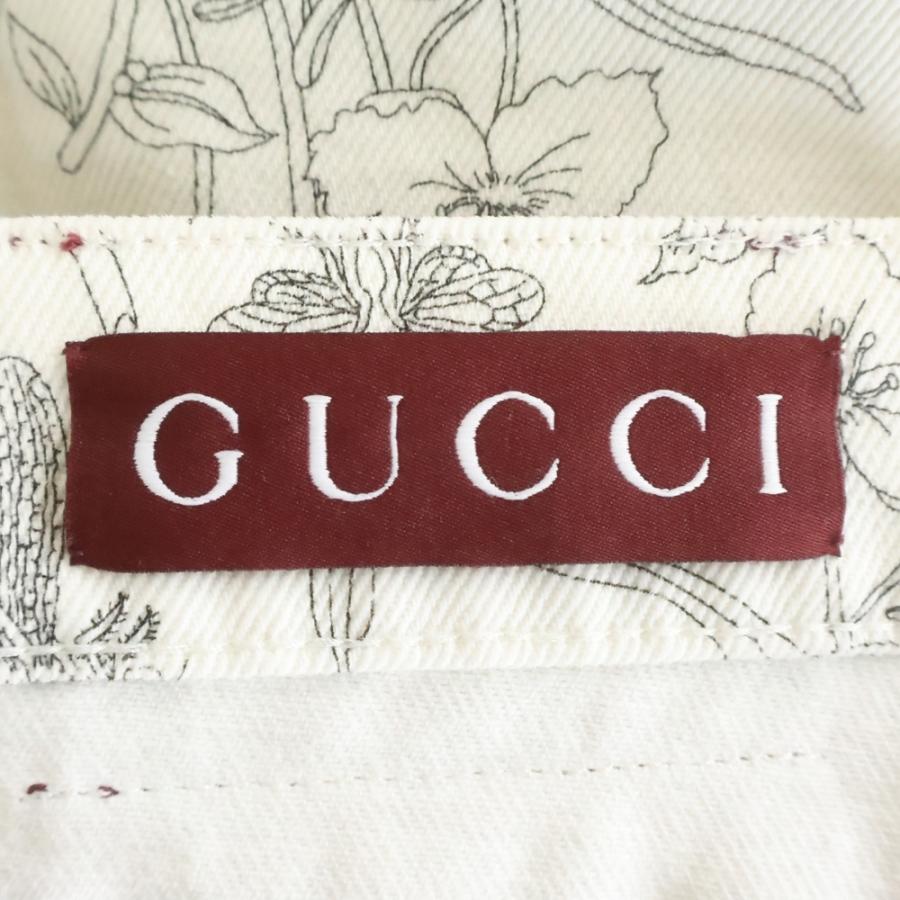GUCCI（グッチ） フローラプリント パンツ ホワイト 812233 XDDC7 
