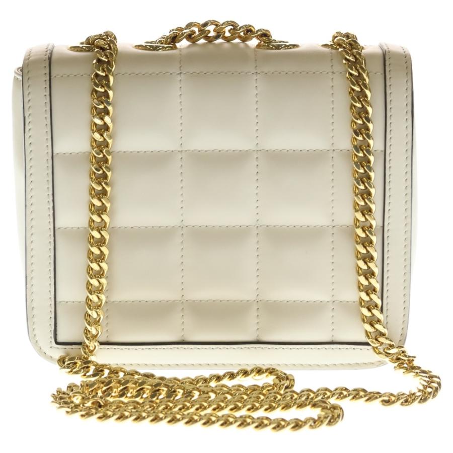 GUCCI グッチ　ハンドバッグ　ミニ　白　ホワイト　アイボリー GUCCI（グッチ） デコ ミニ ショルダーバッグ ホワイト レザー 741457