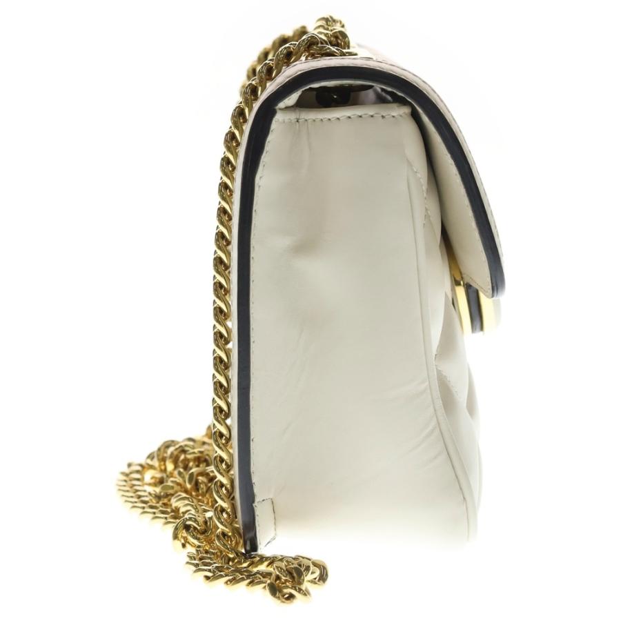 GUCCI（グッチ） デコ ミニ ショルダーバッグ ホワイト レザー 741457